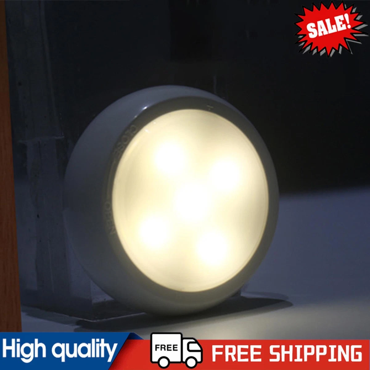 6pcs Under Cabinet Light 2 Remote Controls USB or Battery Powered