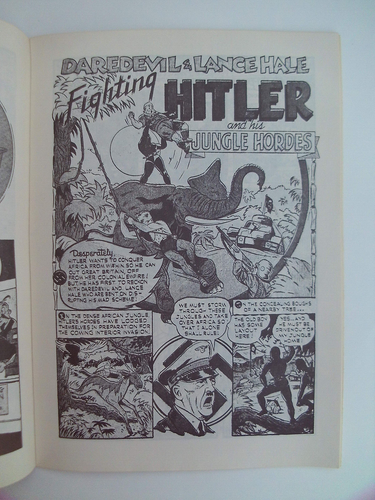 DE COLECCIÓN 1973 REIMPRESIÓN DAREDEVIL BATTLES HITLER FLASHBACK CÓMIC PRIMER NÚMERO #1 - Imagen 6 de 10