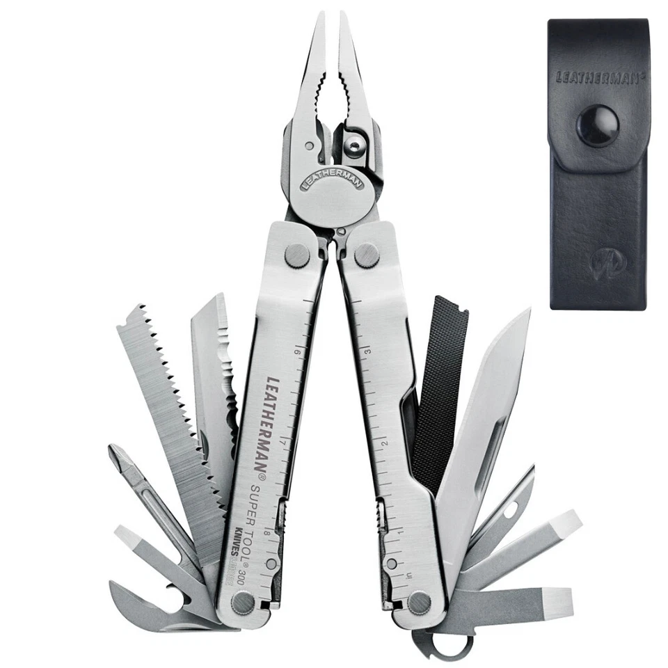 Leatherman Supertool 300 Stainless Multi-Tool & Leather Sheath