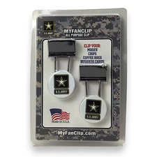 MyFanClip U.S. Army - Clip for Money, Chips, Coffee Bags, Business Cards