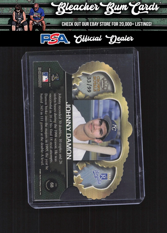 Pacific Crown Royale 68 1999 Johnny Damon serie limitada/99 Foto 2 de 2