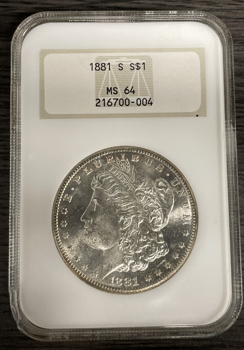 1881 S Morgan Silver $1 NGC MS 64 BX3-15 | eBay
