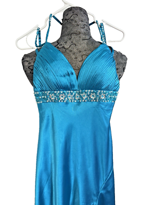 aquamarine blue halter dress Aquamarine Lace Halter Mini Dress Aqua Size S from Hello Molly