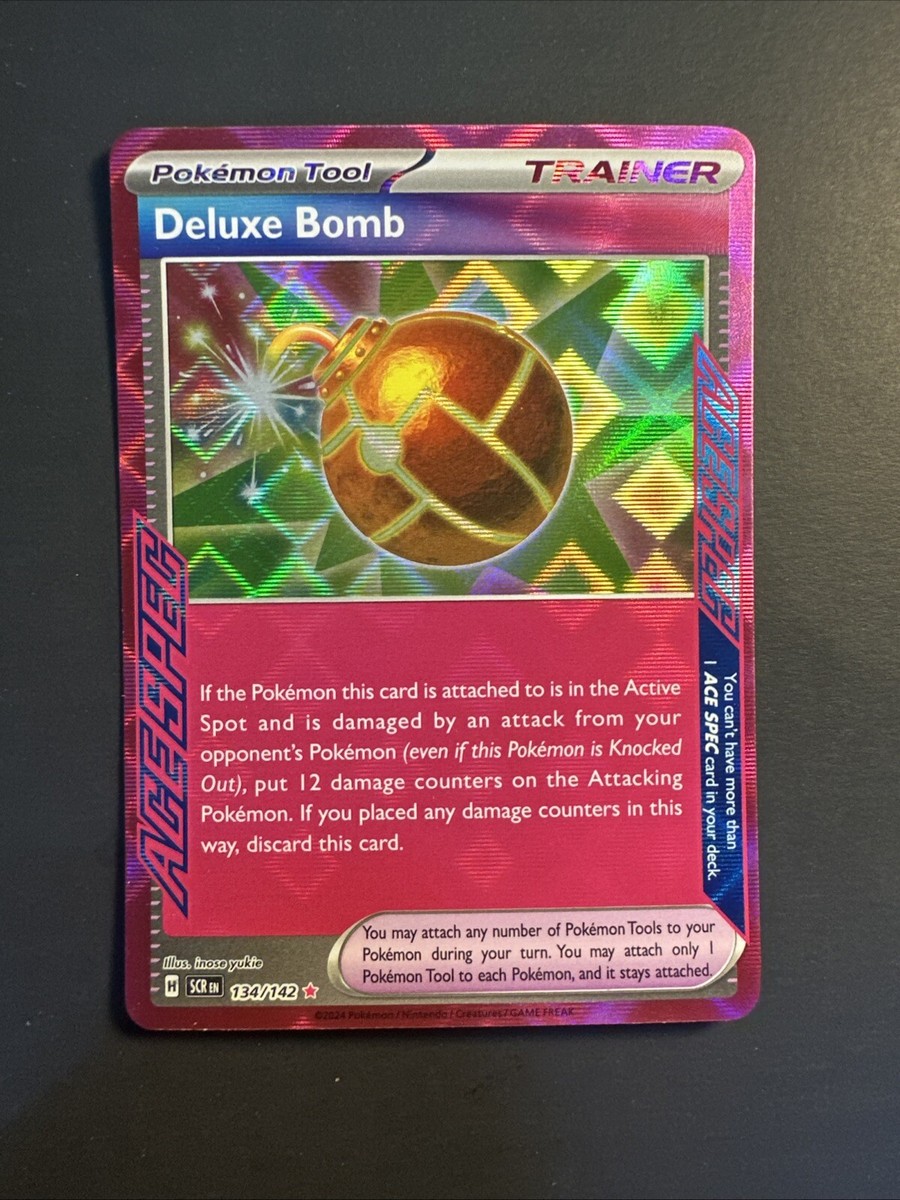 2024 Pokemon S&V Stellar Crown PINK Ace Spec Trainer Tool
