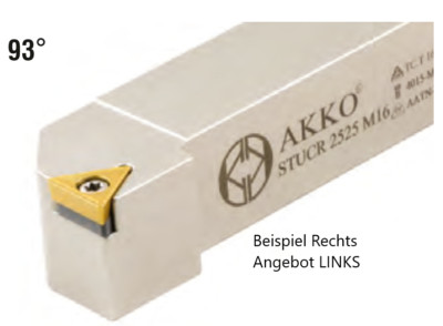 Akko STUCL 1010 E09 Klemmhalter Drehstahl 10x10 für TCMT 0902..
