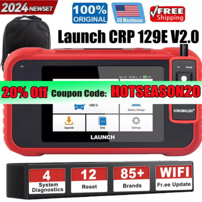 LAUNCH CRP129E V2.0 OBD2 Car Scanner Engine ABS SRS SAS TPMS EPB Diagnostic Tool