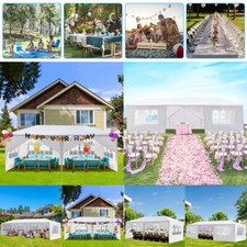 Gazebo With Side Panels 3x3/4/6/9m Heavy Duty Marquee Canopy Garden Patio Tent