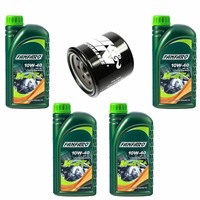 Motor ÖL ÖLfilter KN204 Set 10W40 4 Liter FüR Honda CB Kawasaki Triumph Yamaha