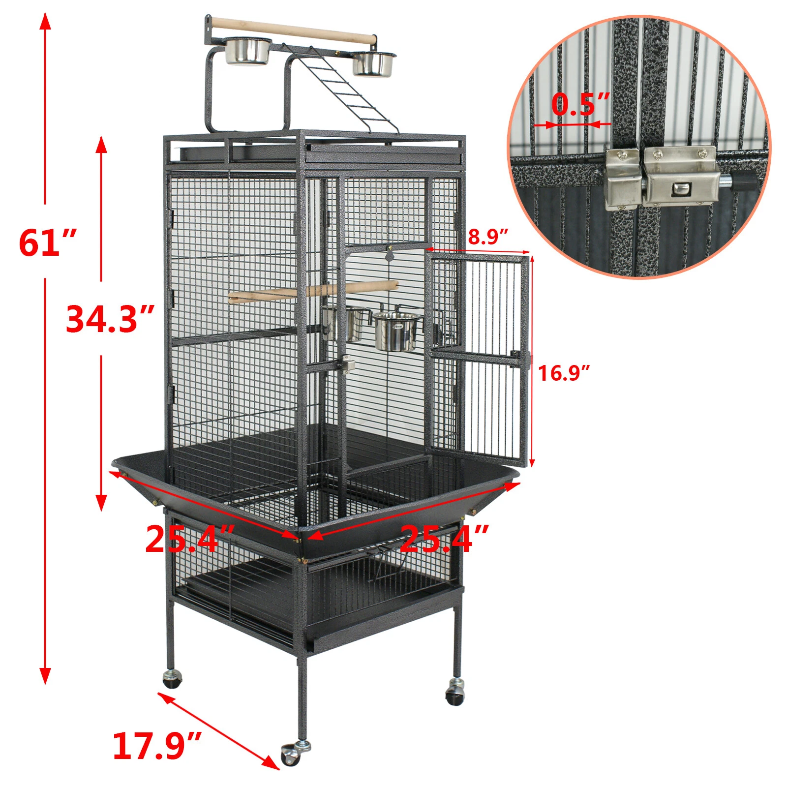 Large Cage Bird Parrot Cockatiel Finch Pet Parakeet Stand Top Supply House Wire
Opens in a new windo