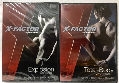 Weider X-Factor Total Body Workout & Explosion Workout DVD Lot NEW Sealed