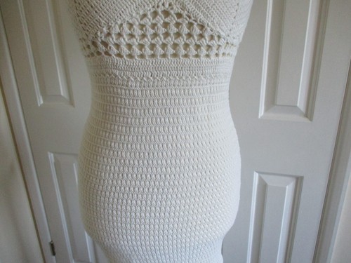 Asos Design -Ivory, Crochet, Strappy, Long Dress - UK12/EU40 - Picture 3 of 11