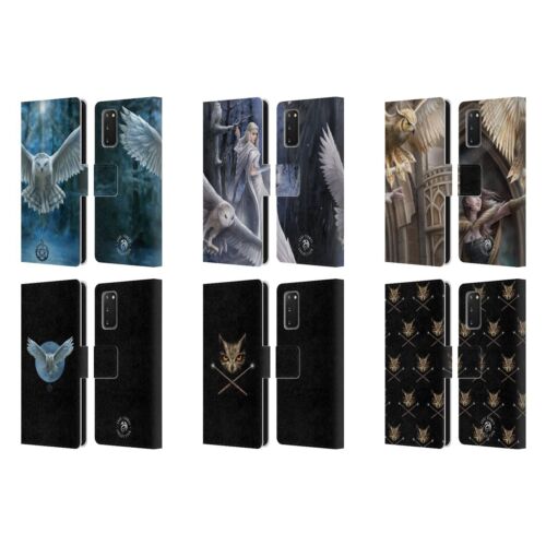 OFFICIAL ANNE STOKES OWLS LEATHER BOOK WALLET CASE COVER FOR SAMSUNG PHONES 1 - Picture 1 of 12
