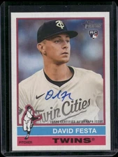2025 Topps Heritage David Festa RC Real One Auto #ROA-DF Minnesota Twins