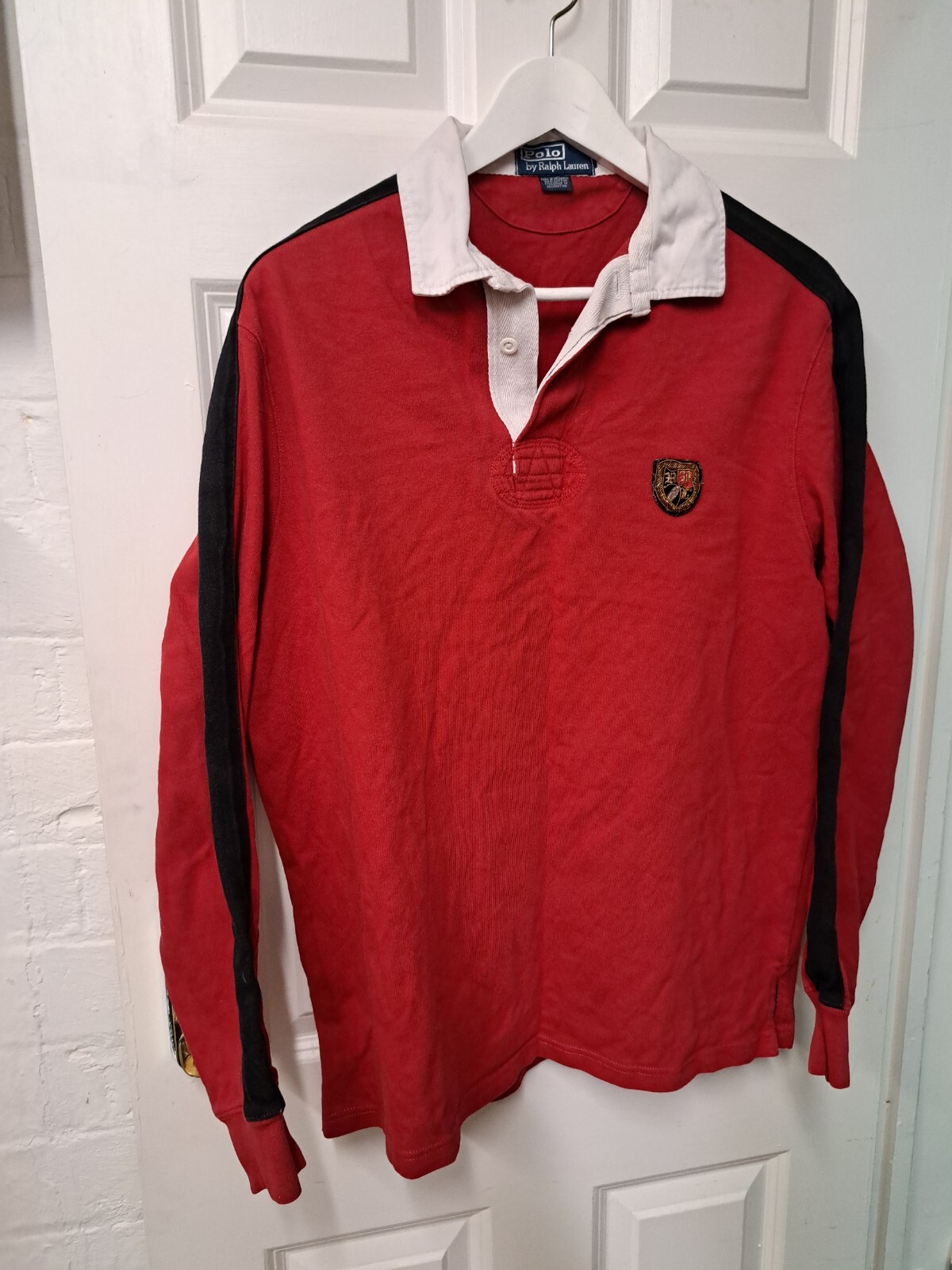 FILA Polo Ralph Lauren Rugby Top Rosso Medio Slim Fit Jersey Drakes Rowing Blazer.
