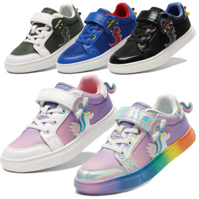 Kids Boys Girls Fashion Sneakers Casual Walking Outdoor Indoor School Shoes