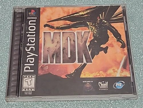 1997 MDK PlayStation 1 Black Label Manual Tested and Working