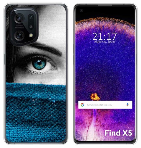 Coque de protection souple silicone Noir pour Oppo Find X5