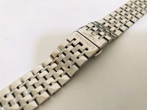 20mm Longines stainless bracelet fishbone watch band - Picture 3 of 5