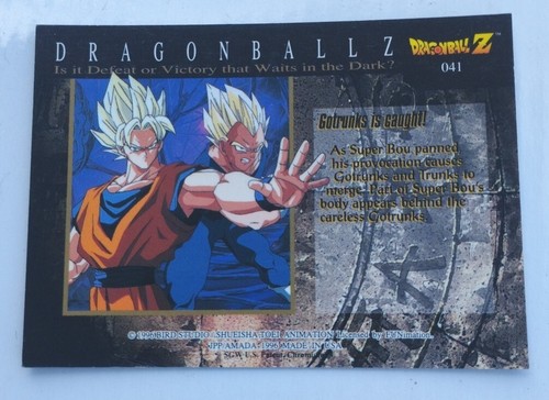 1996 Amada Dragon Ball Z - Chromium Series 1 Prism 041 Trading Cards - Picture 3 of 3