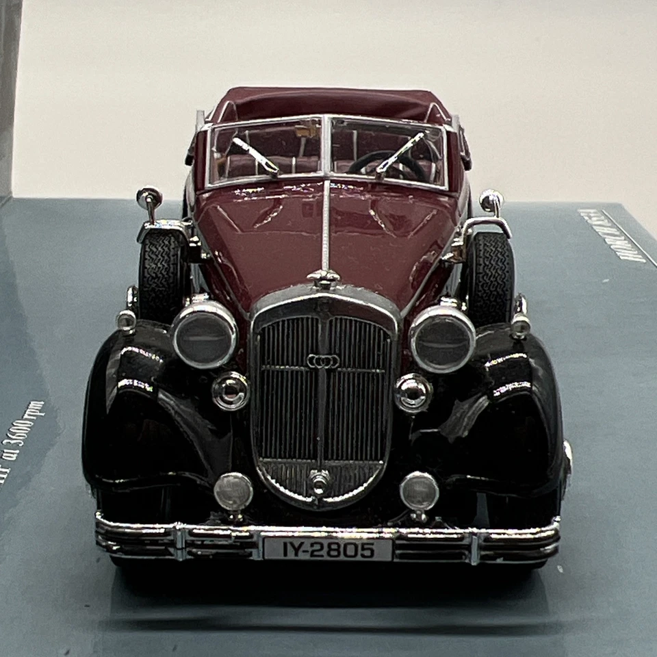 Minichamps Horch 853A escala 1/43 RARO rojo/negro en vitrina sin usar, en caja 436012031 Foto 4 de 4