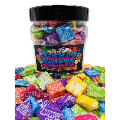 Bonbonglas, verschiedene Früchte Soft Chews 765g Mehrwegglas 144 einzeln verpackt