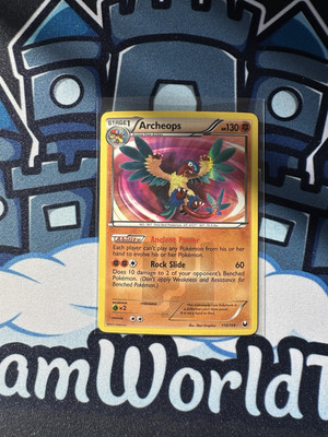2012 POKEMON B&W DARK EXPLORERS ARCHEOPS SHINY HOLO #110 SECRET RARE