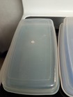 Rubbermaid Servin Saver #5 Rectangle 4 Cup Blue Lid And A Similar No Brand — photo 4