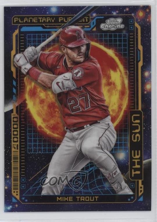 2023 Topps Cosmic Chrome Planetary Pursuit Sun Mike Trout #PPS-2 4k8