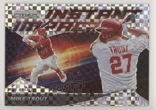 2020 Panini Prizm Instant Impact Power Plaid Prizm 9/75 Mike Trout #II-4 07d9
