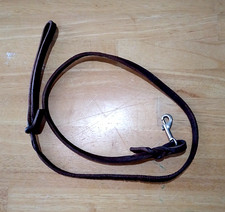 HANDCRAFTED LEATHER DOG LEAD LEASH BRAIDED 40-1/2" long x 3/8" wide