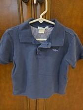 Janie and Jack Boys Cotton Polo Shirt Embroidered Shark Size 4