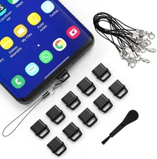 10X USB C Anti Dust Plug, Phone Type C Dustproof Cover For C(3 in 1) 