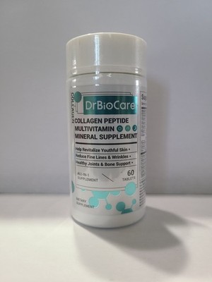DrBioCare Collagen Peptide Multivitamin 60 Tablets | Sealed & New | EXP. 02/2027