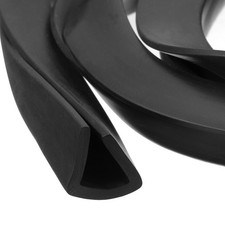 5/8"x 35/64"x 9.8ft Rubber U Channel Edge Trim Flat Type Fit for 11.5-12mm Edge