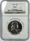 1963 Franklin Half Dollar NGC PF67 Proof 90% Silver 50C Coin