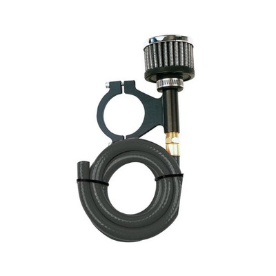 Longacre Differential Breather Clamp-on Fits 1.50'' Dia Bar Includes Hose Kit