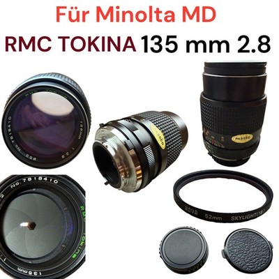 Objektiv für Minolta MD Lens RMC TOKINA  135 mm  2.8 MD Mount 135mm 2,8