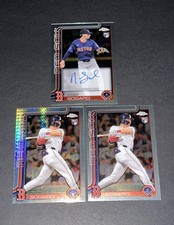2025 Topps Chrome Nick Sogard Lot - Auto/Refractor/Base Boston Red Sox