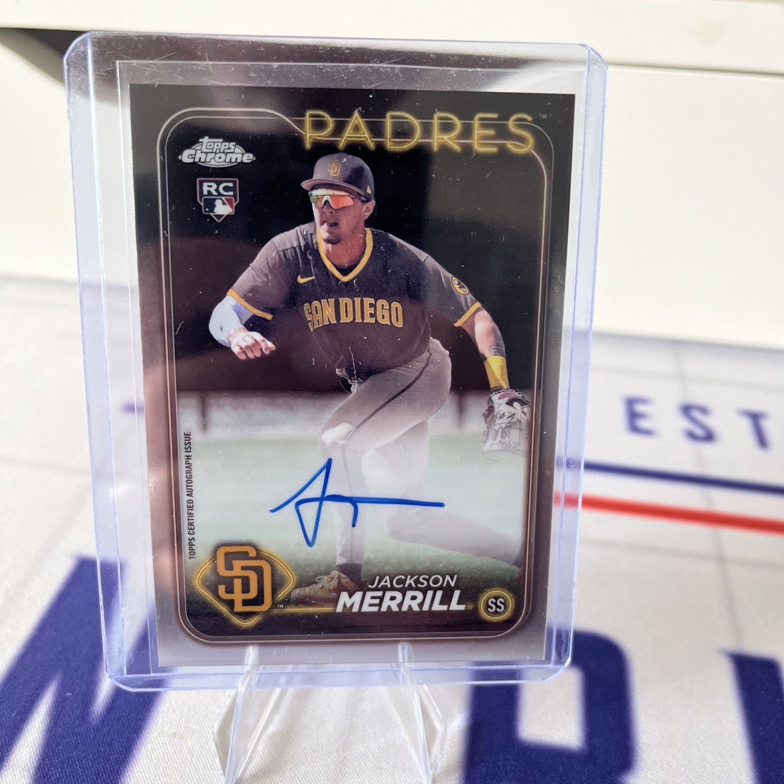 2024 Topps Chrome - Rookie Autographs Jackson Merrill #RA-JME (AU, RC)