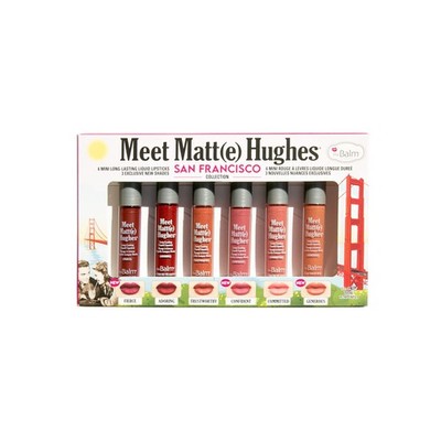 Thebalm Meet Matte Hughes San - Set Of 6 Mini Long-Lasting Liquid Lipsticks 2.4