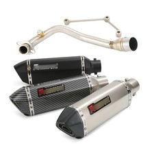 Silenciador trasero sistema completo escape 370 mm tubo de enlace delantero para Yamaha Zuma125 BWS125
