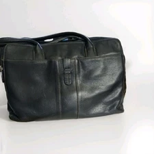 Arielle Black Leather Briefcase, Laptop Case, Travel Case, Messenger Bag,