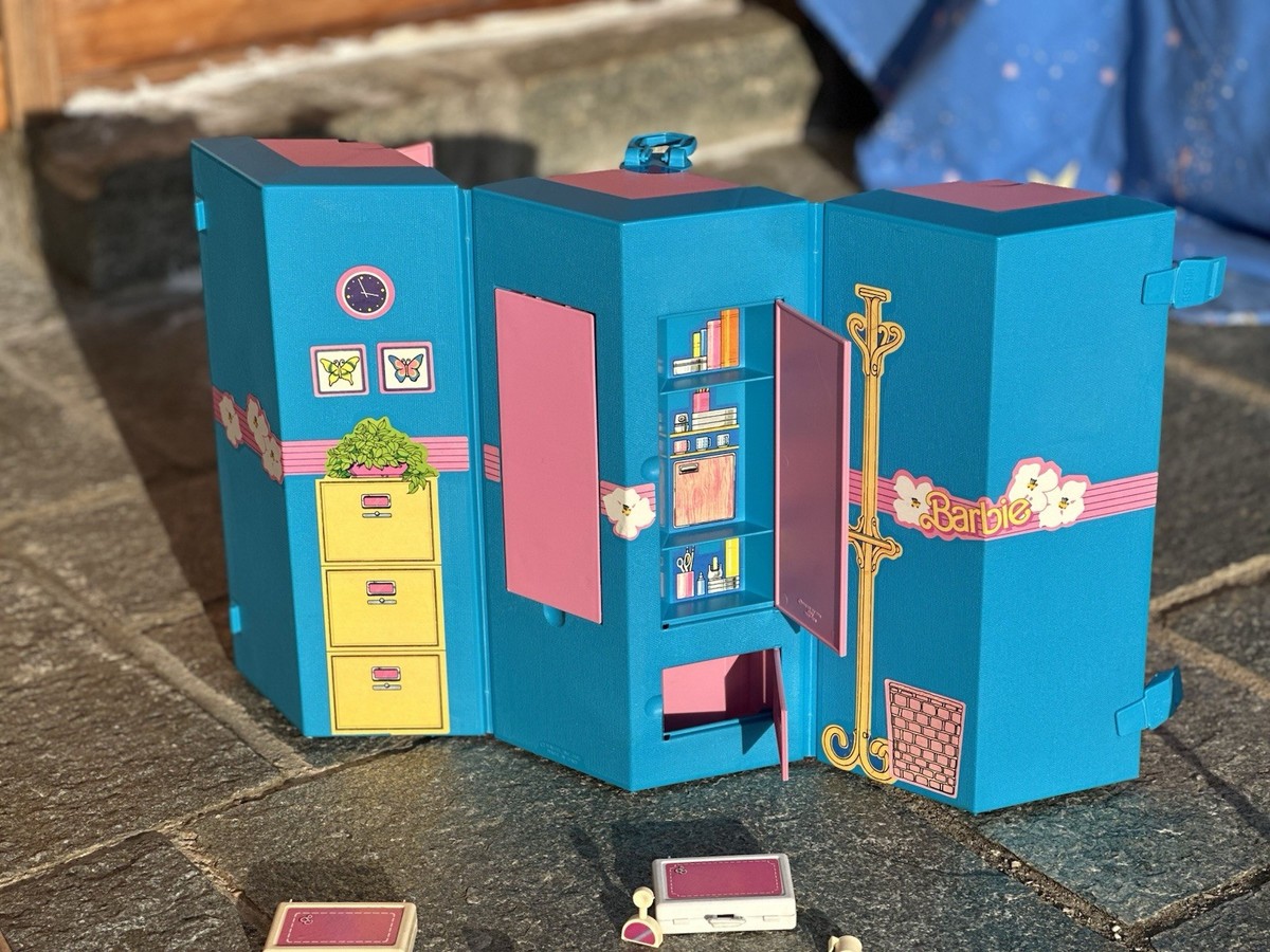 Barbie Home Office Studio 99% COMPLETE Ref 7897 1984 Made In Italy