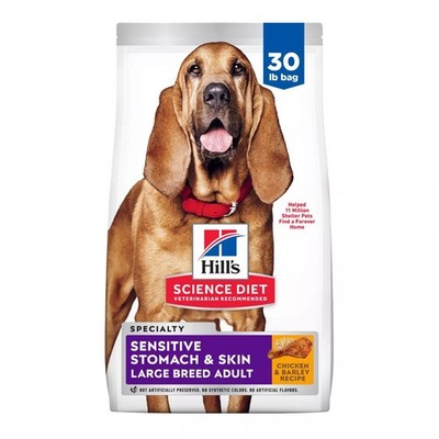 Sensitive Stomach & Skin Large Breed Adult Dry Dog Food- Chicken & Barley, 30 Lb