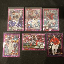 2026 Topps Series 1  Pink Refractor Lot (6) Ronald Acuna Jr Sean Murphy Sosa