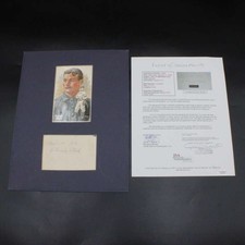 Elmer Flick Matted/Signed 3x5 Index Card Autograph Auto JSA LOA ZJ22945