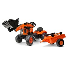Kubota M7171 Pedal Tractor with Loader and Trailer By Falk FA2065AM