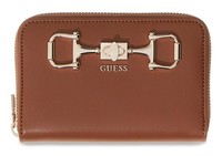 Guess Janie Slg Zip Around Wallet M GeldböRse Cognac Braun Neu
