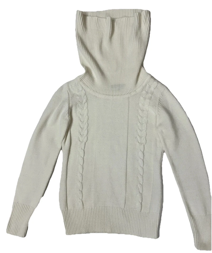 🍃PattyBoutik Women's Turtleneck Sweater Lantern Long Sleeve Cable Knit Pullover - Imagem 2 de 4