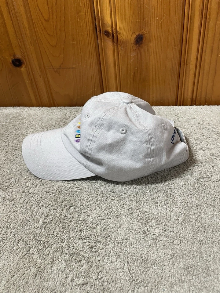 Gorra de béisbol HG Love Is Love Hat bordada corazones arco iris en gris sombrero de papá Foto 3 de 4